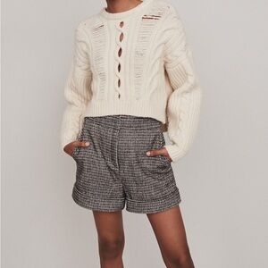 Maje Wool Blend Shorts